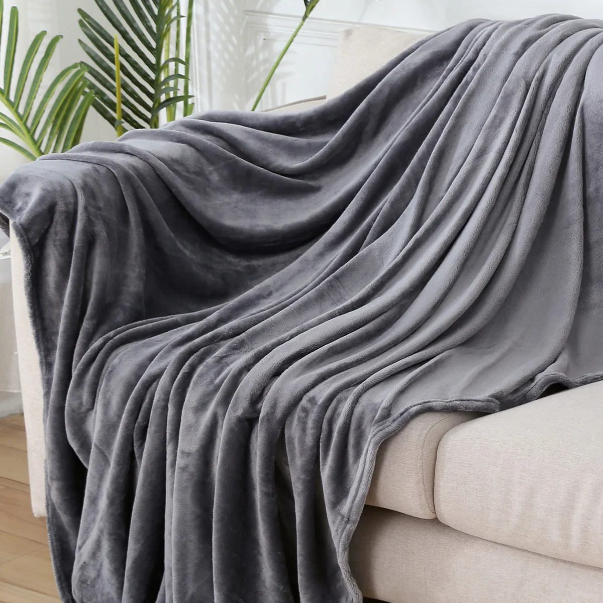 1pc Throw Blanket for Couch,Soft Fuzzy Fluffy Blanket for Bed and Sofa