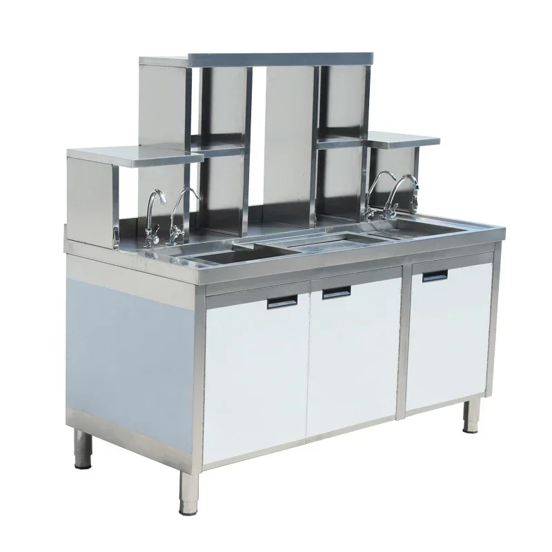 Best Design Bubble Tea Working Table Bubble Tea Equipment Bar Milk Counter Bar Milk Tea