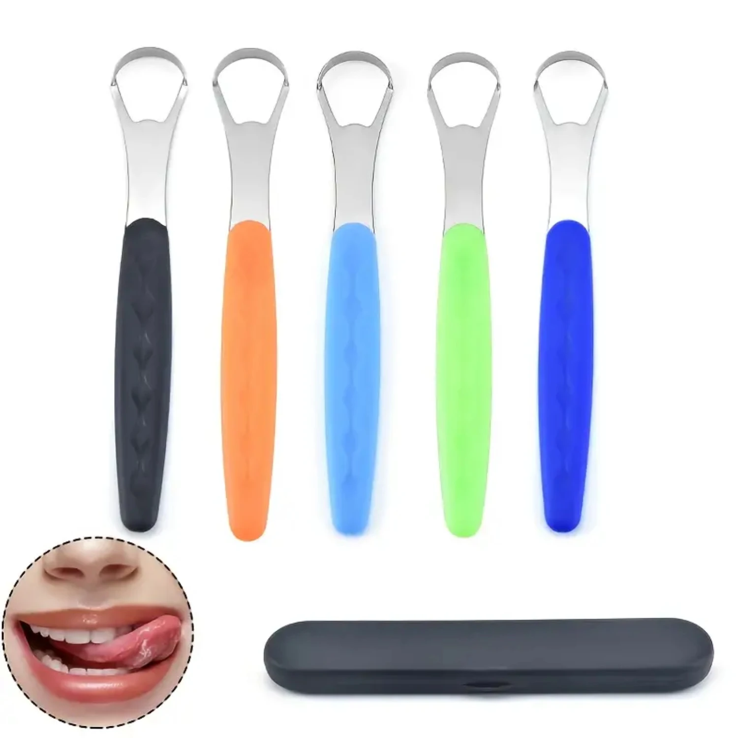 

Fresh and Portable Tongue Scraper for Reusable Breath Improvement, 1pc Cleaner Tool to Enhance Oral Hygiene and Prevent Bad Brea