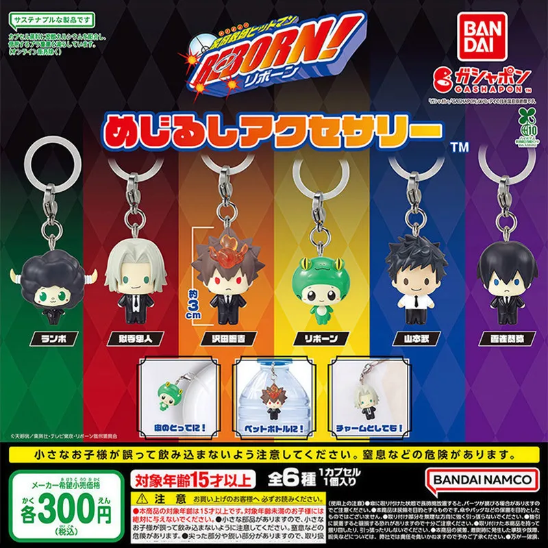 Llavero con Figura de Bandai Gashapon Katekyo Hitman Reborn, Tsuna Sawada, Kyoya Hibari, Gokudera Reborn, para Coleccionistas Adultos