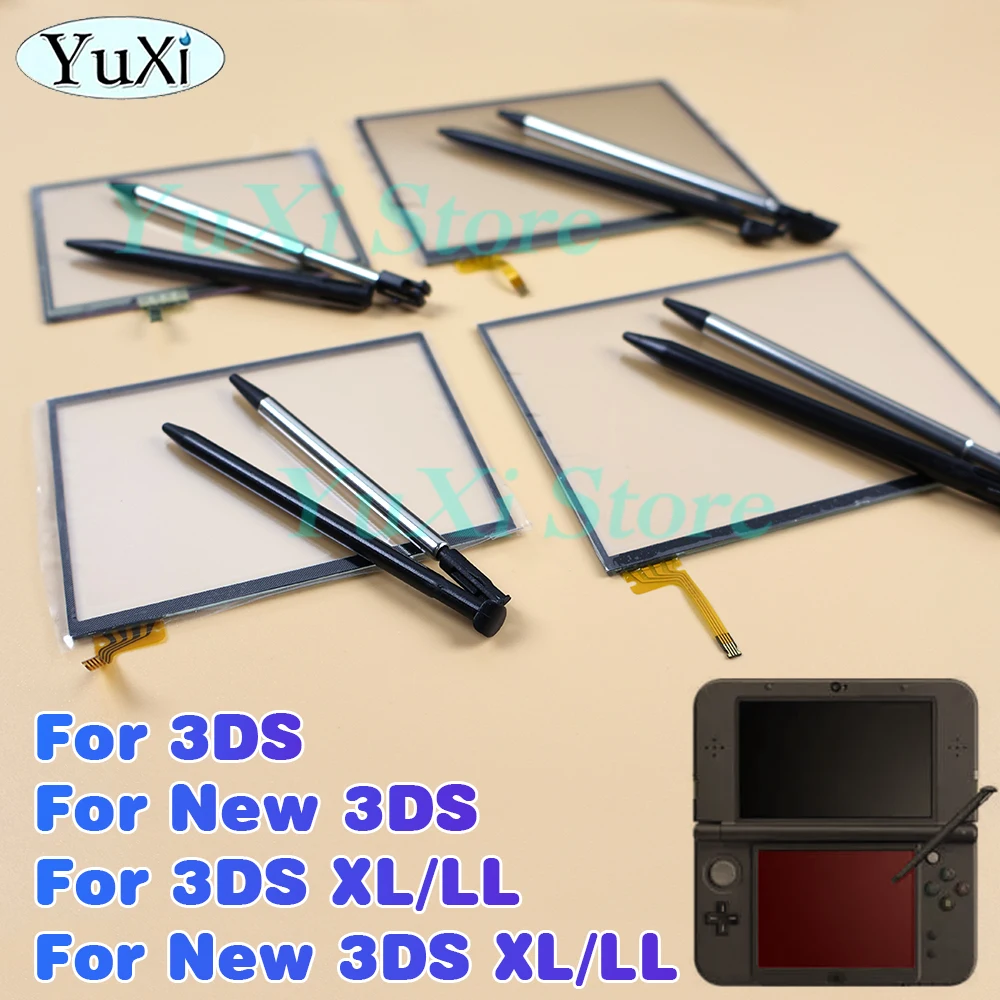 

Touch Screen Panel Display Digitizer For 3DS 3DS XL LL New 3DS XL LL Console With Stylus Pen Glass Screen Lens Kit Replacement