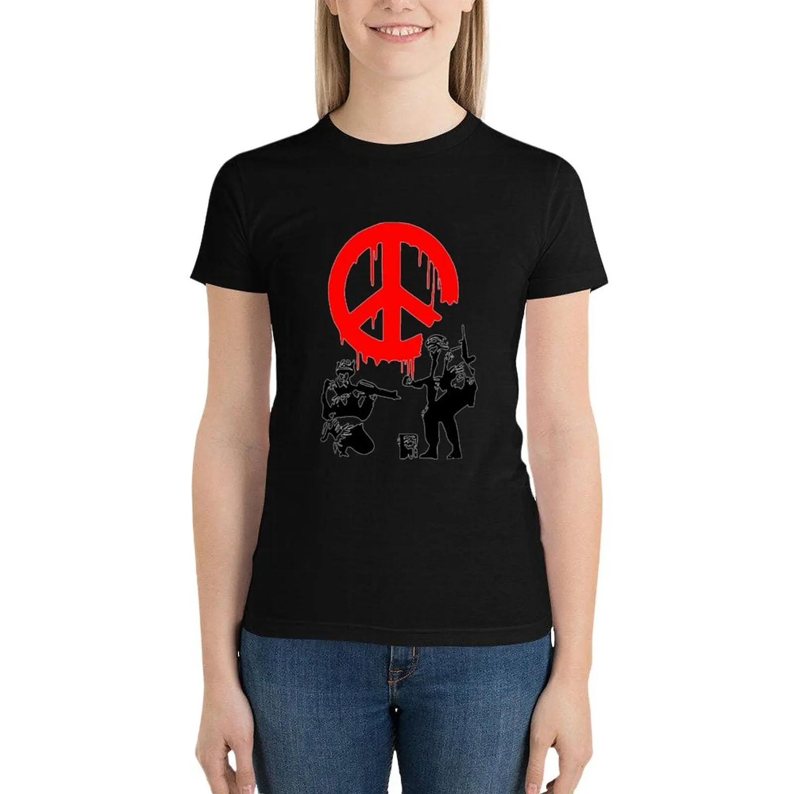 Peace Soldiers T-Shirt cute clothes summer clothes aesthetic clothes funny western t shirts for Women