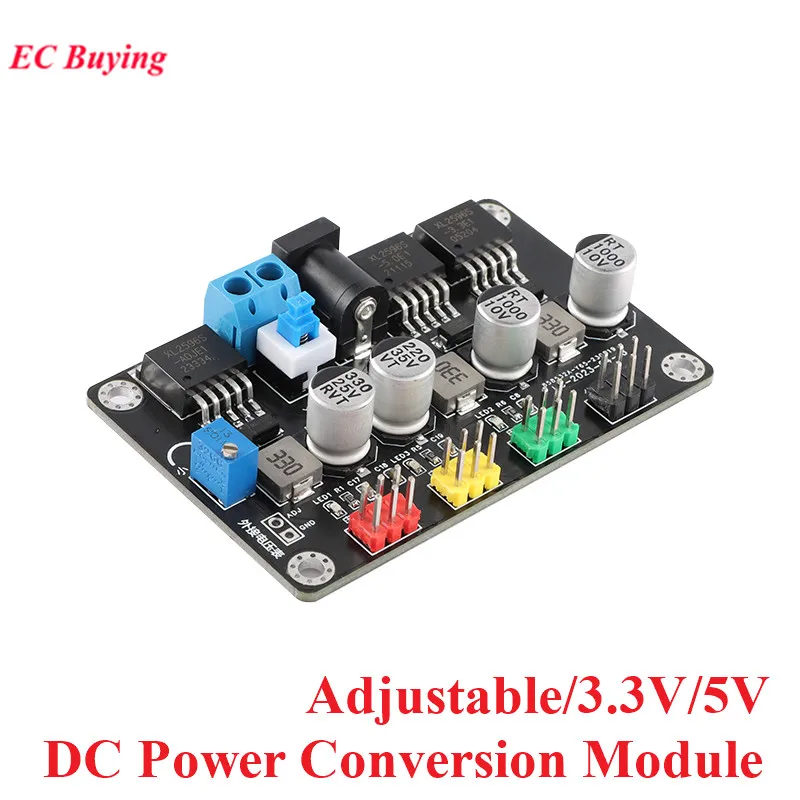 LM-2596 Stabilized DC Power Conversion Module 7-30V 3.3V 5V ADJ Output Adjustable Voltage Regulators Board LM2596 For Smart Car