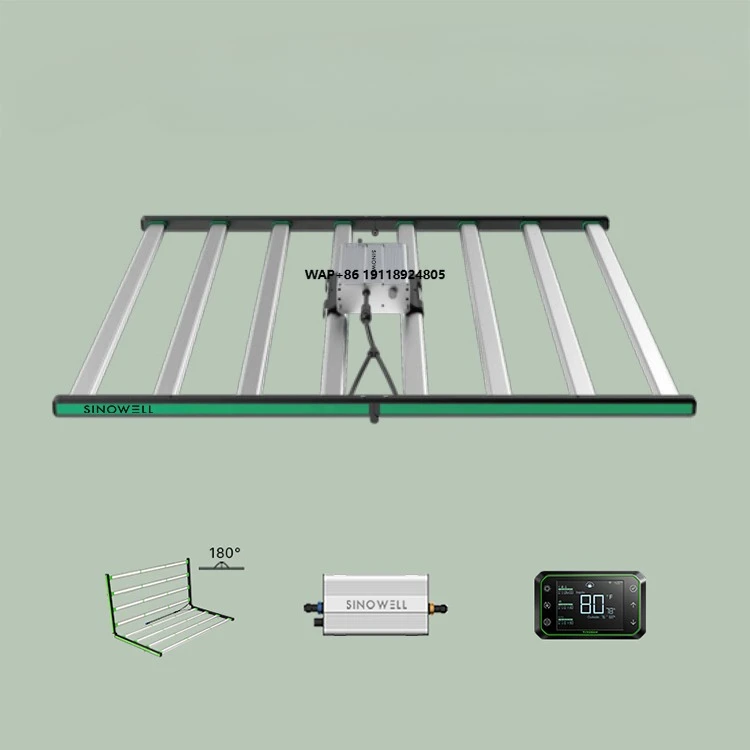SE 720W 4X4Ft Coverage 2.7Umol/J Daisy-Chain Ip66 Rated Dimmable Full Spectrum Led Grow Light with 5-Year Warranty