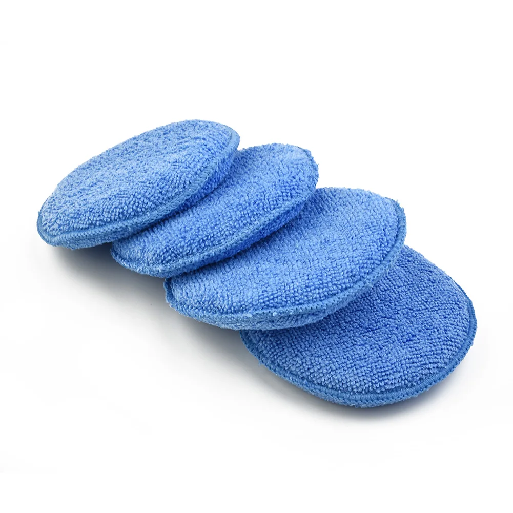 

Applicator Pad Sponge Waxing Portable Removing Wax Clean Tool Washable 24PCS Applicator High Density Pad Polish