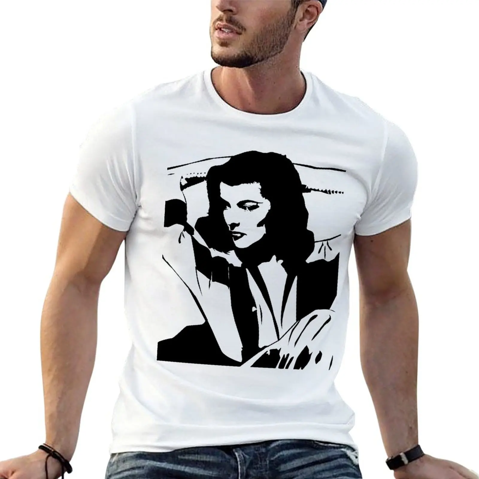Katharine Hepburn T-Shirt Casual All Match Tee Shirt for Men