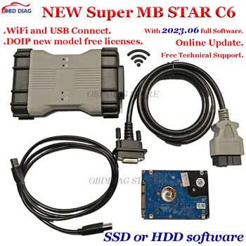 DOIP MB Star C6 多工器 SD Connect C6 診斷工具 WIFI 自動診斷包含免費更新最新軟體 SSD 8 最佳銷售 mb star c6 - №5