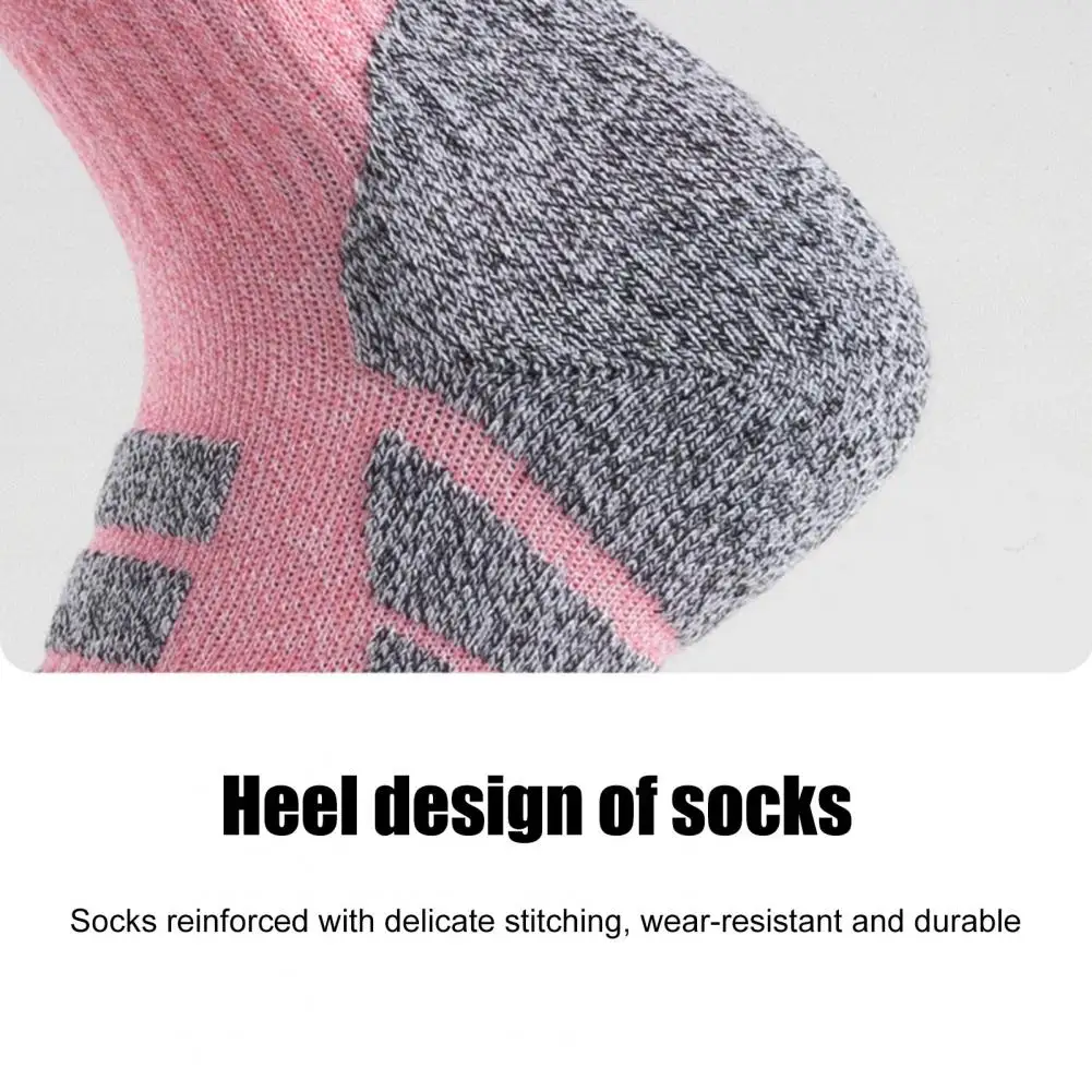 Wear-resistant Ski Socks Ski Socks Cotton Fabric Thermal Ski Socks Women Winter Thickened Warm Breathable Cotton for Skiing