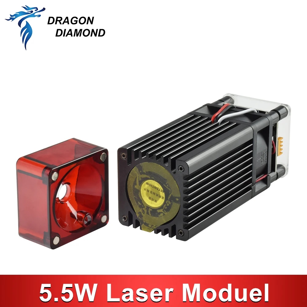 Yongli/Sunlite 5-5.5 واط لتقوم بها بنفسك وحدة النقش بالليزر رئيس 450nm مع كابل 3 دبوس لآلة الحفر بالليزر قطع قوية