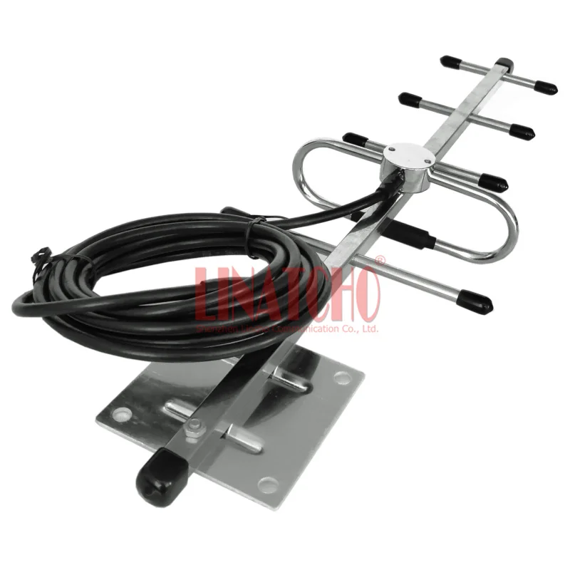 Imagem -04 - Yagi Antena Yagi ao ar Livre Elementos Transmissor Cctv Cabo f Conector Macho Metros Rg58u 1.2ghz Aço Inoxidável