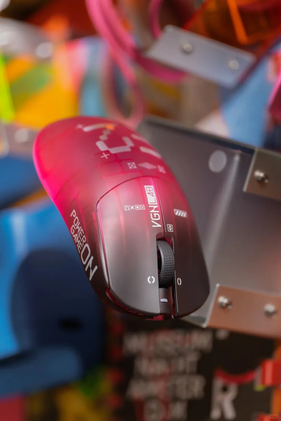 VGN Dragonfly F2 Turbo+ 2.4G Wireless Bluetooth Gaming Mouse Racing Red Lightweight PAW3355 8K 3 Mode Esports Mouse 26000DPI