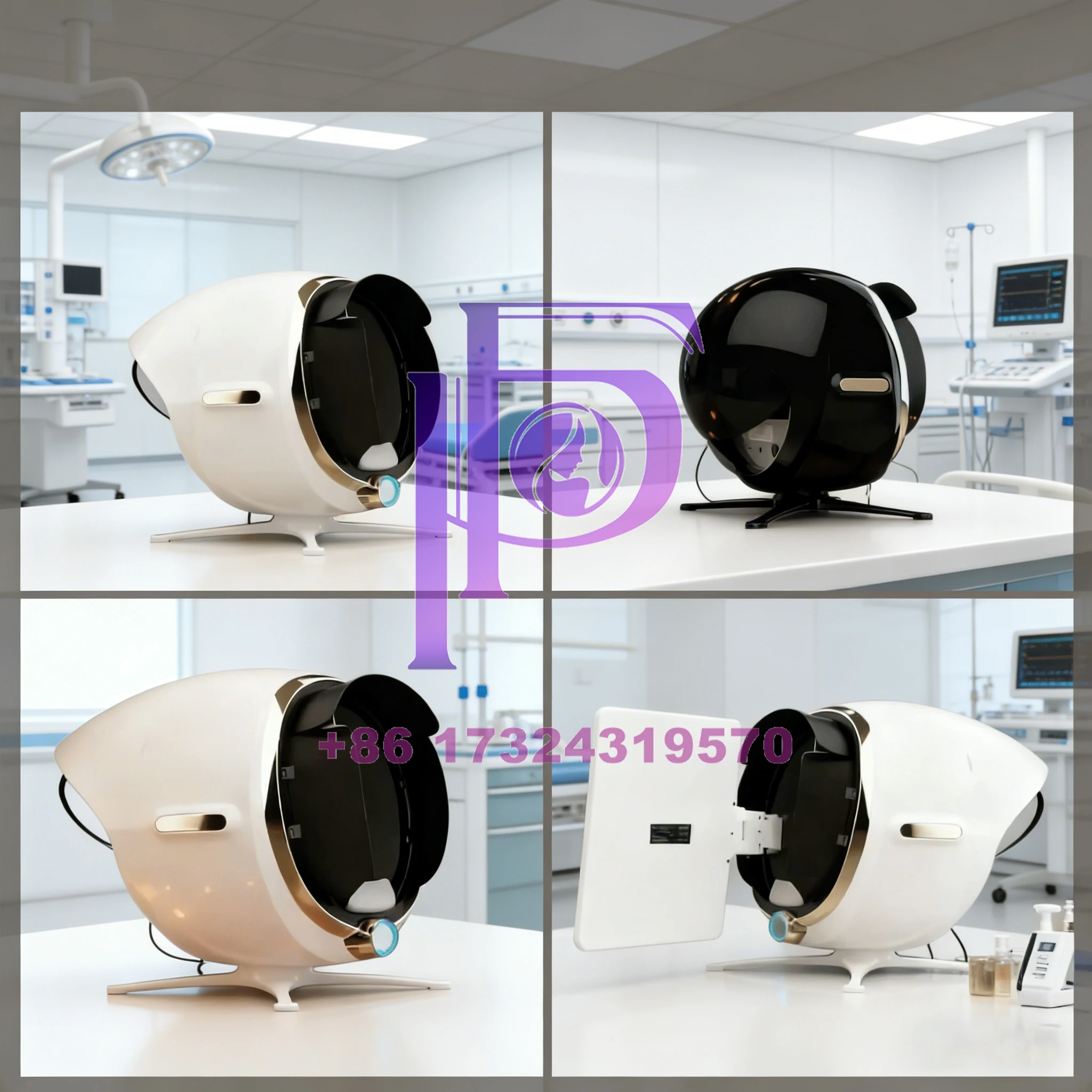 Analizator skóry twarzy 3D AI, wykrywanie problemów skóry, diagnostyka, analiza profesjonalna 8 spektrów, sprzęt do salonów kosmetycznych, CE