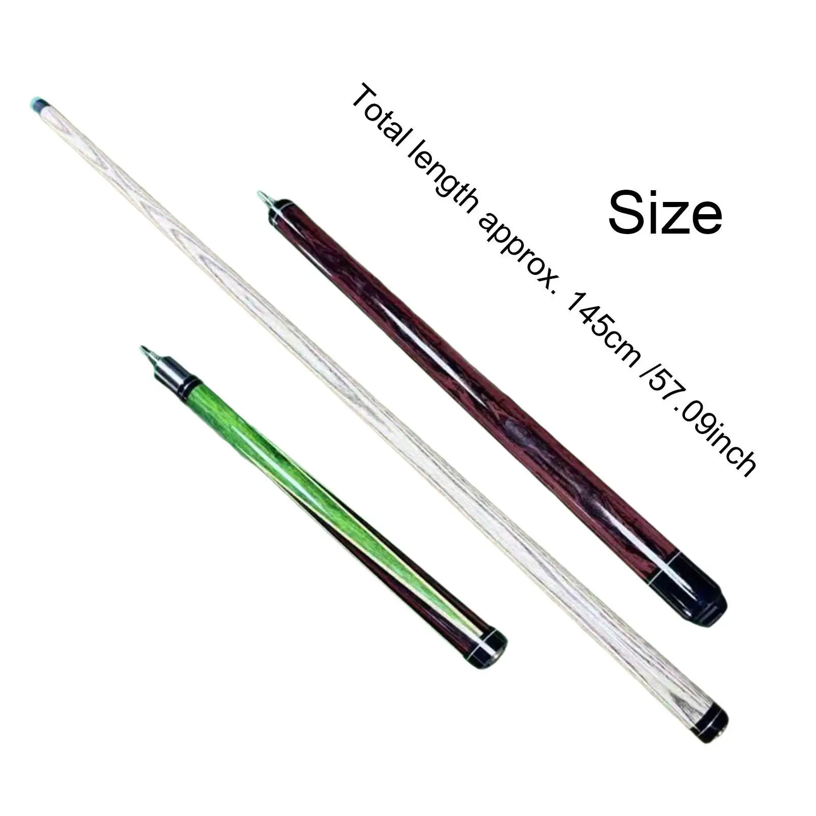 

Бильярдный кий, разборный, 1/2, трехсекционный, профессиональный, деревянный