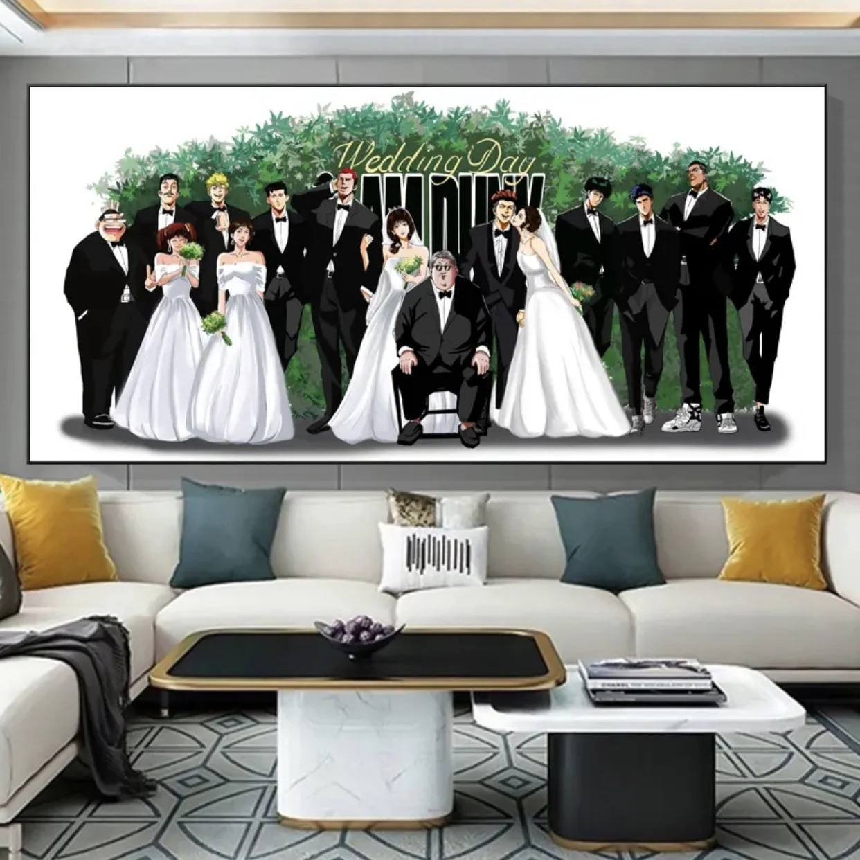 

Dunk Characters Japan Wedding Mural Posters Wall Print Art Pictures Canvas Paintings for Living Room Home Decor