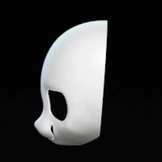 Short Kiss Cute Kemono Canine Beast Skull Furry 3D Printed PETG Material DIY Anime Accessories Props