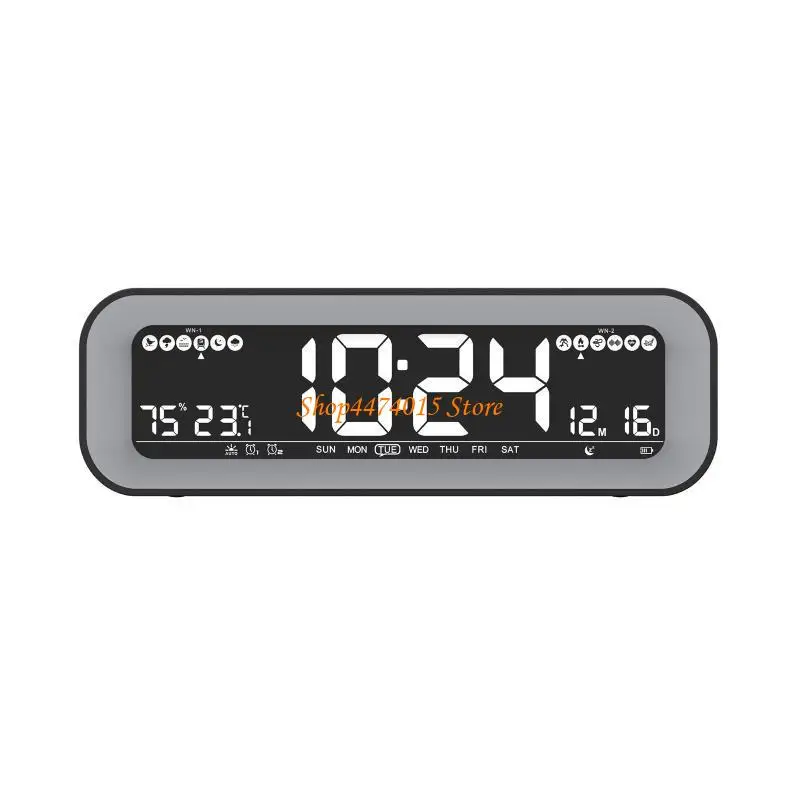 K1AA إنذار Clock LED Clock Clock Clock Clocks Lockless Table Table Clock