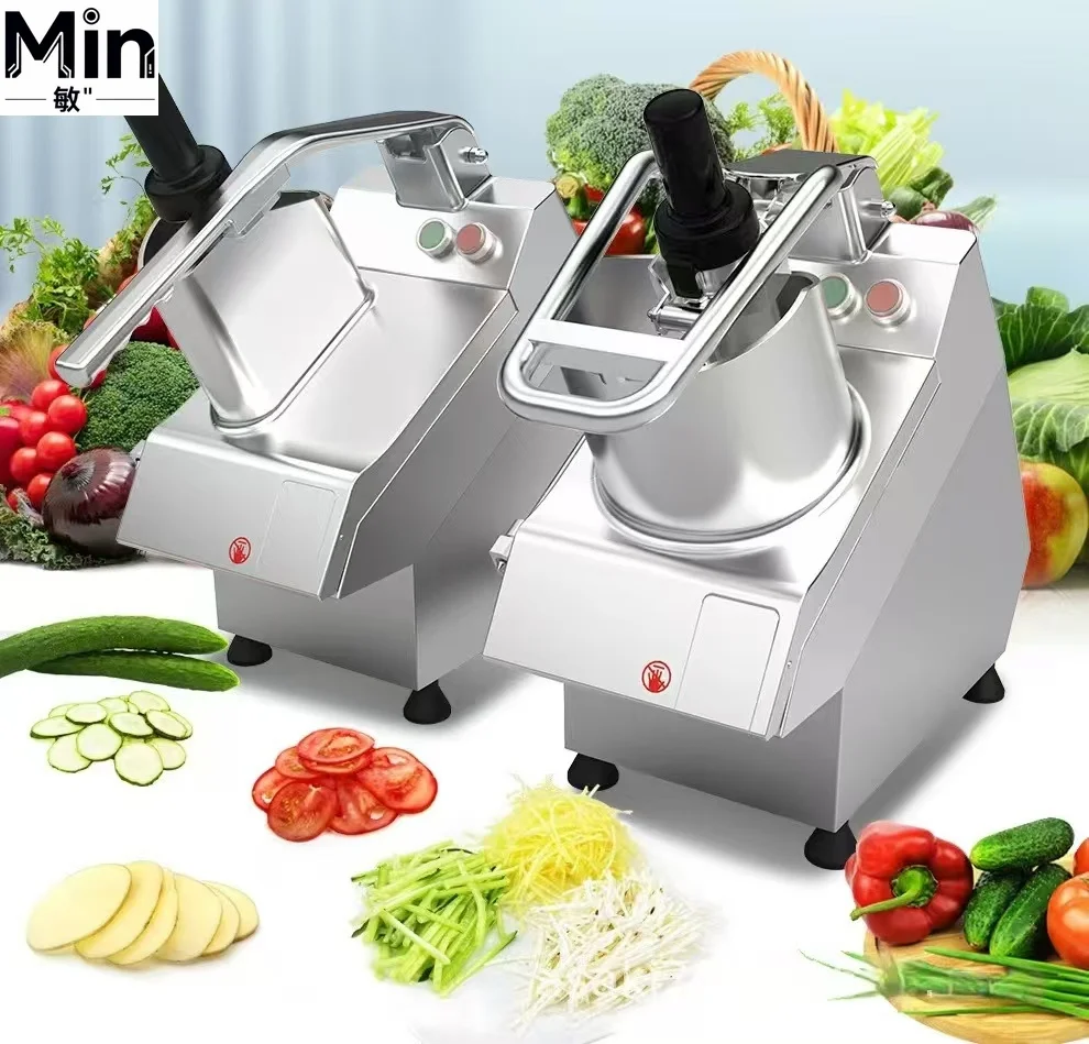 Commercial Vegetable Cutter Multi-functional Potato Slicing Shredding Cube for Canteen Hotel Kitchen
