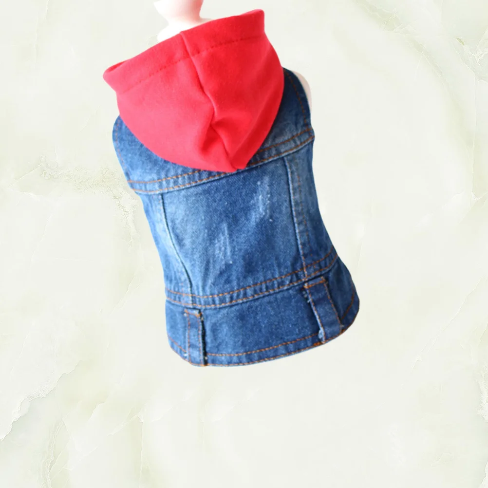 

Pet Vests For Dogs Cats Retro Denim Jacket Lapel Collar Button Closure Spring Summer Autumn Dog Apparel Pet Clothes Knitted