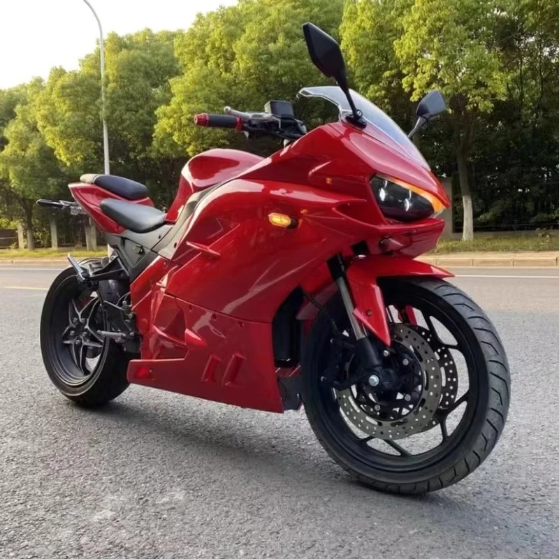 Racing Electric Motorcycle Lithium Battery High Speed 80-180km/h Customized Color Long Mileage for Adults