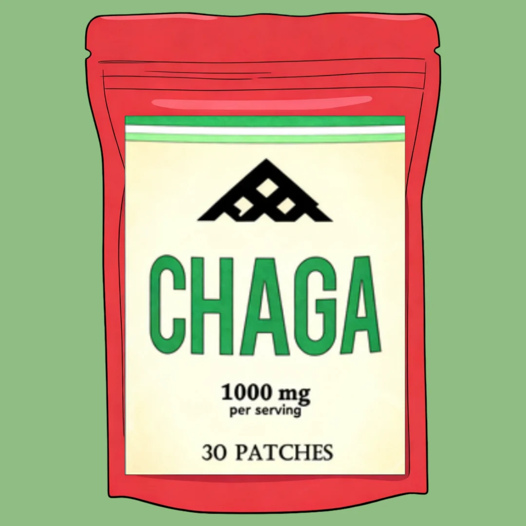Chaga Mushroom Transdermal Patches for Digestion, Energy, & Immune Support 30 Patches