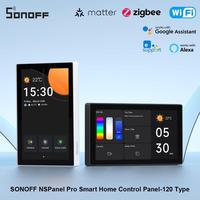 New SONOFF NSPanel Pro 120 Smart Home Control Panel Touch Screen Zigbee3.0 Gateway Voice Control Via Alexa Google Matter Ewlink