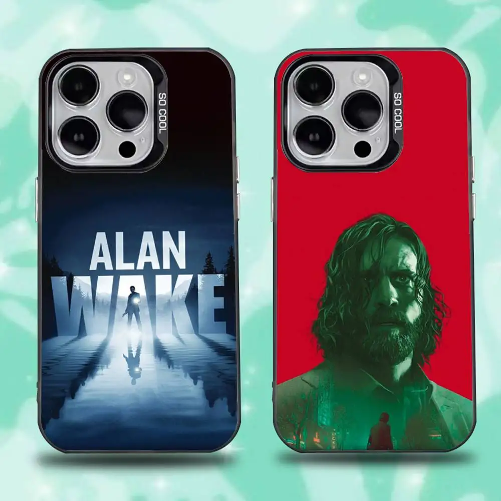 

Cool Alan Wake Game Phone Case For iPhone 17,16,15,14,13,12,11,Pro,XS,Max,Plus,Mini,SE4,E IMD Matte Black