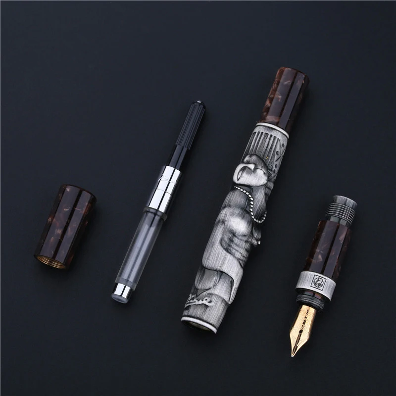 Picasso 88 Luxury Fountain Pen 14K Gold 0.5mm Medium Nib Dream Collection Series With Gift Box For Writing Set