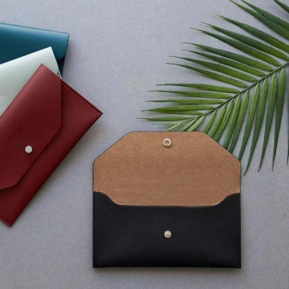 

Fashion PU Leather Envelope Wallets Portable Multifunctional Women Long Clutch Bag Coin Purse Korean Style Change Bag Outdoor