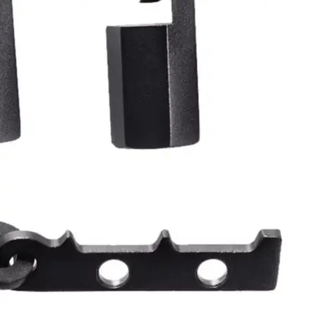 Aluminum Framing Square Hook Rafter Gauge With Carabiner Stair Layout Tool For Roofing Carpenter Measuring Accessories Black
