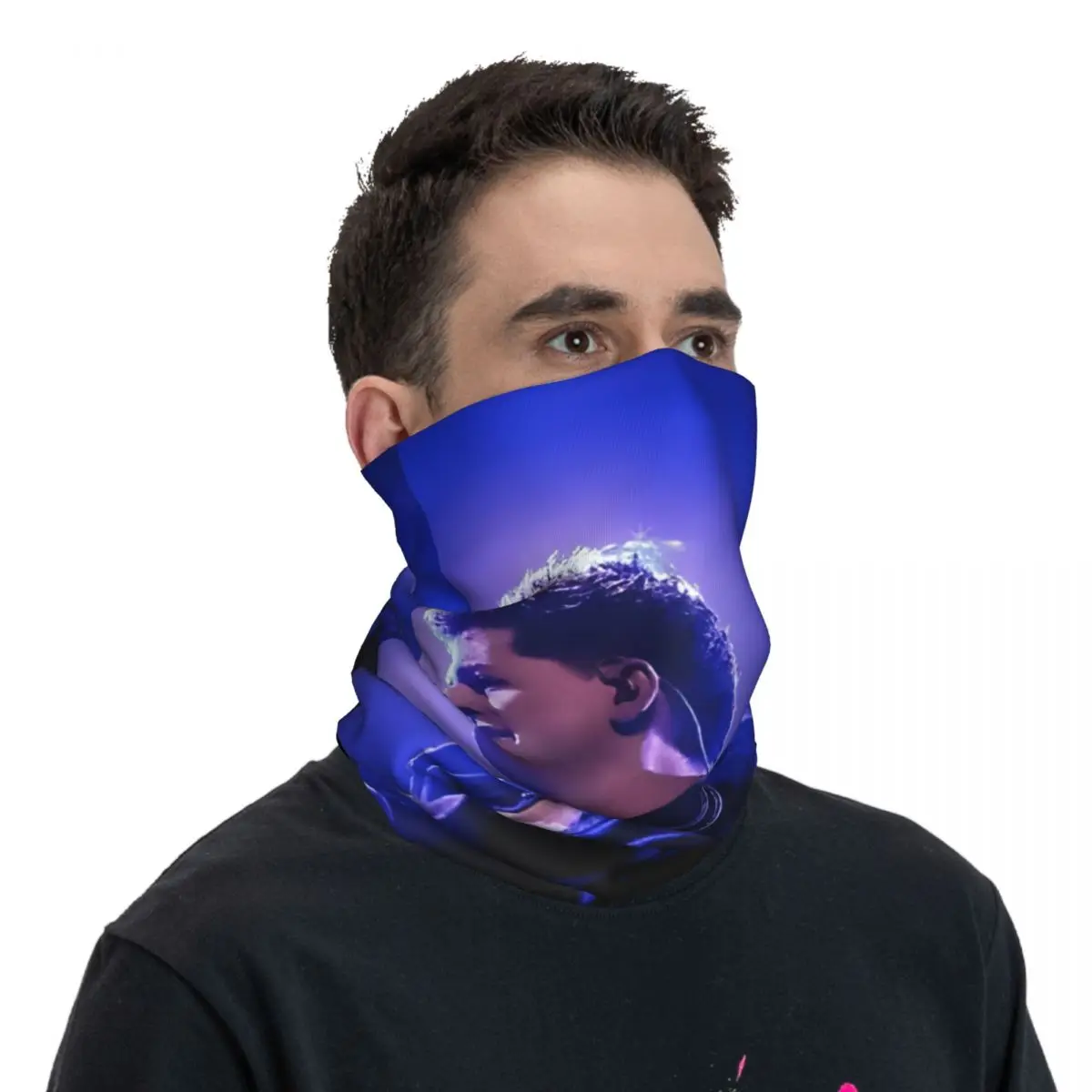 Cool Bandana Neck Gaiter Motorcycle Club C-Charlie Puth Face Mask Balaclava Hiking Unisex Adult All Season