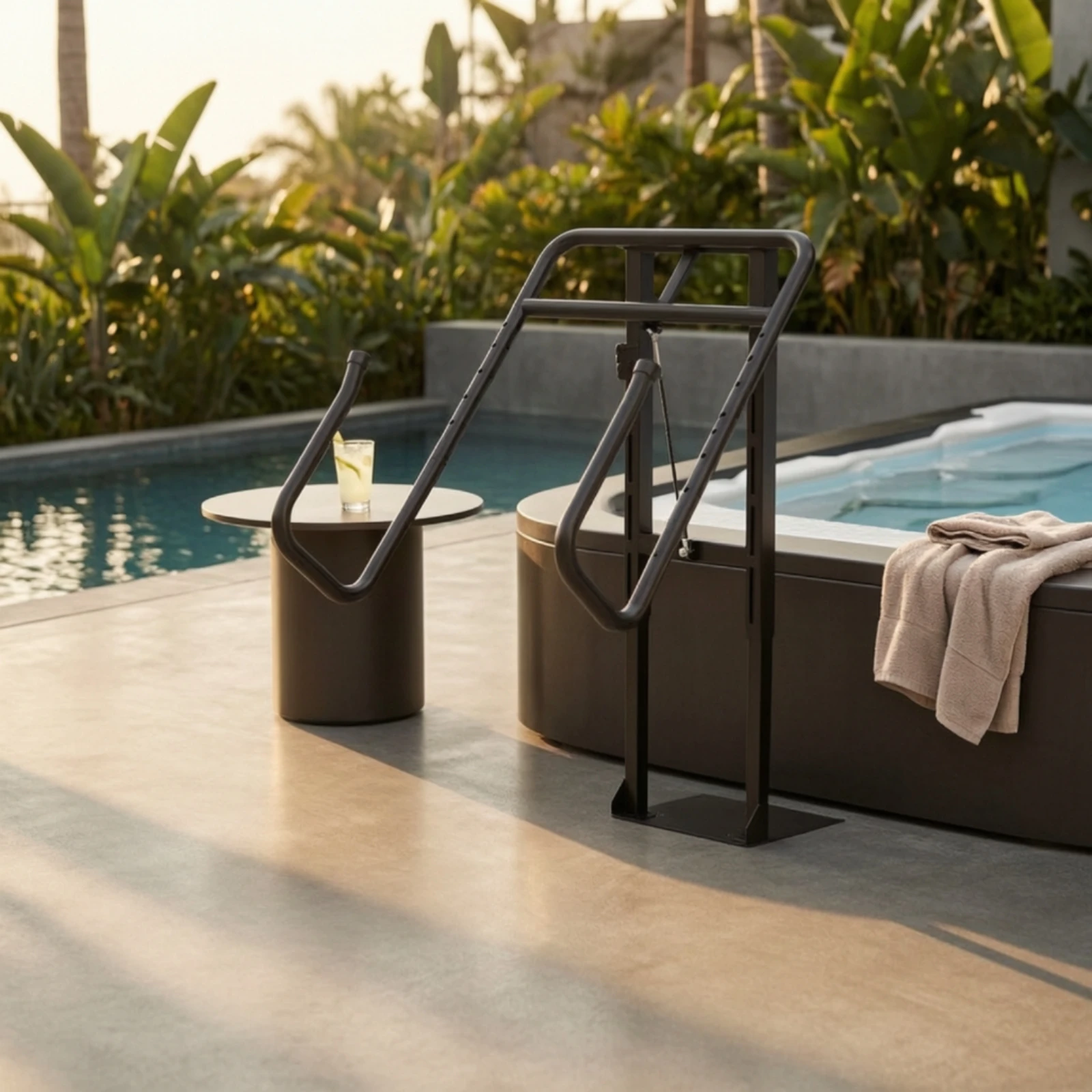 Hot Tub Cover Lift with Hydraulic Assist Universal Fit Spa Cover Lifter with Hydraulic Arm Stable Reinforced for Backyard, Patio