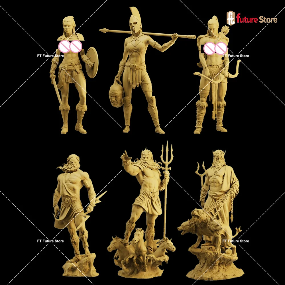 1/64 1/43 1/35 Ancient Greek Female Warrior Mythology Male Figure  Miniatures Diorama Mini Doll Scene Prop Figurine Model Toys