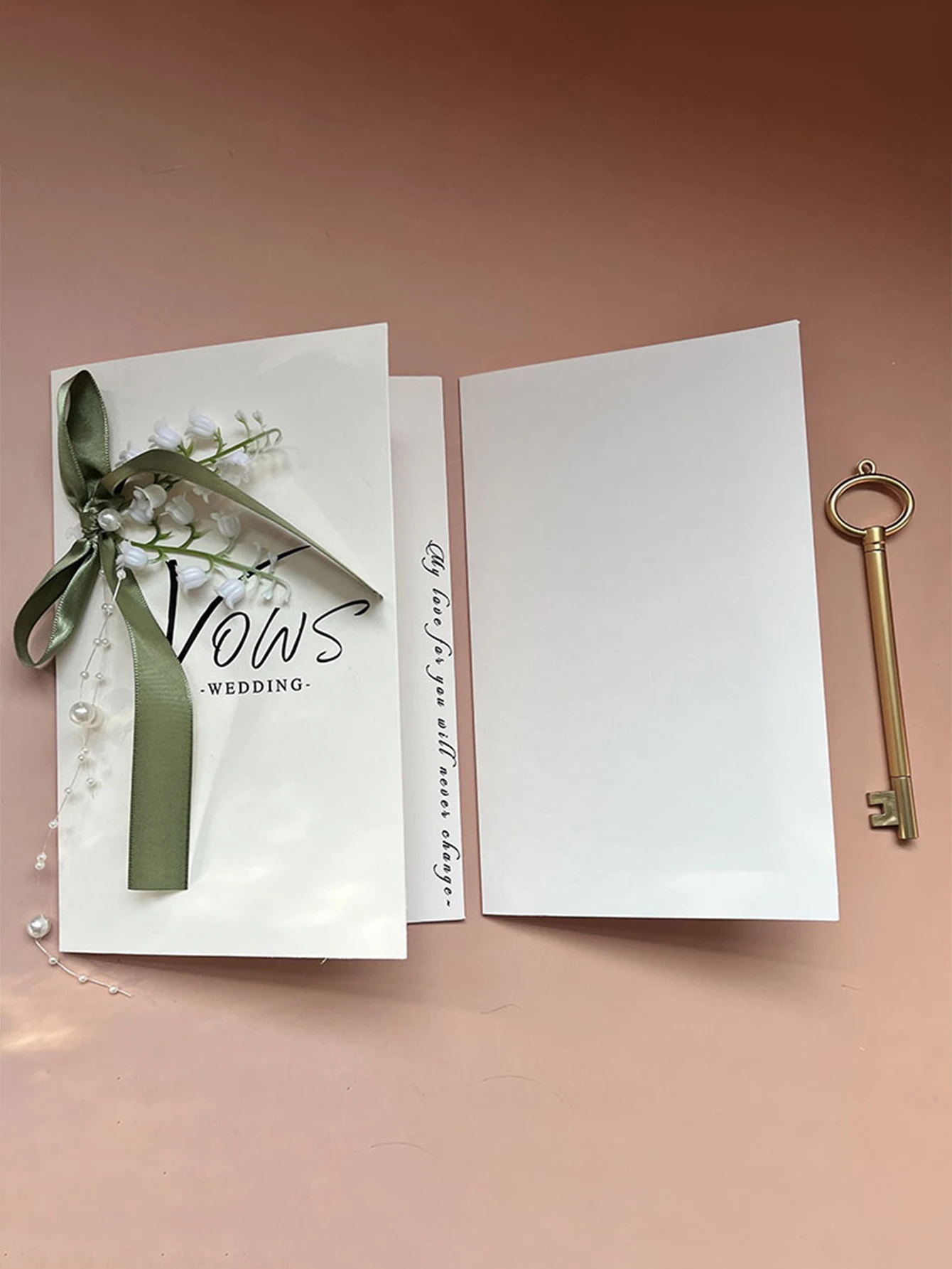 2 قطعة/المجموعة بطاقات الزفاف قسط DIY العروس العريس اعتراف كتاب مع 2 أقلام الكتابة الرئيسية ، لوازم حفلات الزفاف #4