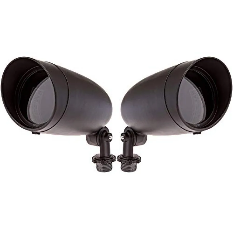 

Lighting One Light PAR20 120 Volt Die Cast Aluminum Durable Outdoor Landscape Security Lighting Flood Dark Bronze - Pack of 2