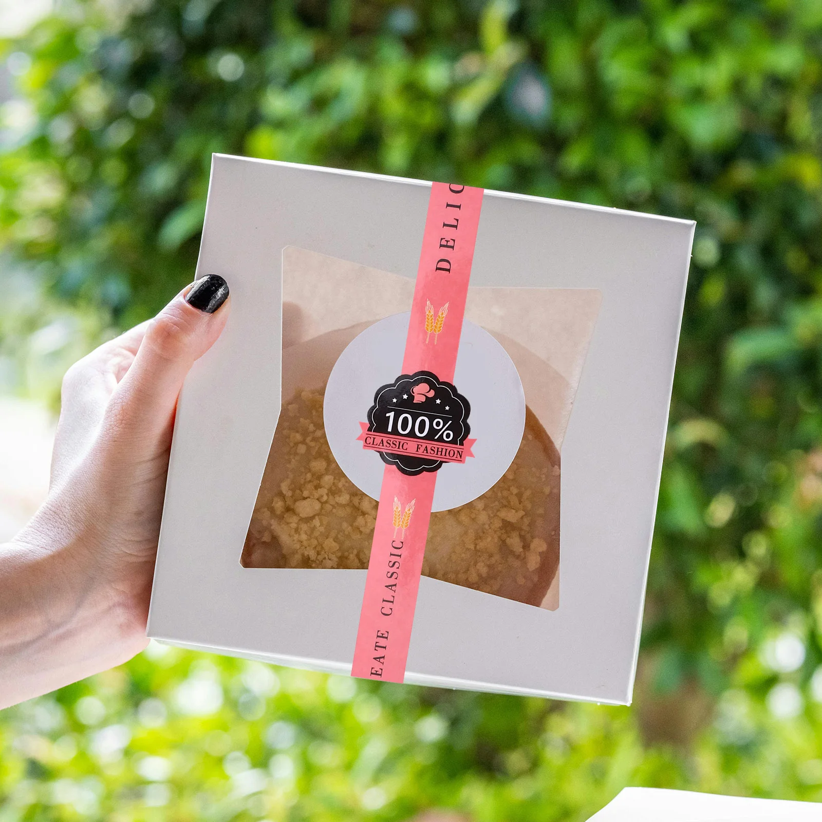 100 قطعة ملصقات مكشطة تسميات الهدايا دليل ختم لاصق لوحة نحاسية مخبز الذاتي الأم كوكي كعكة الشوكولاته الختم