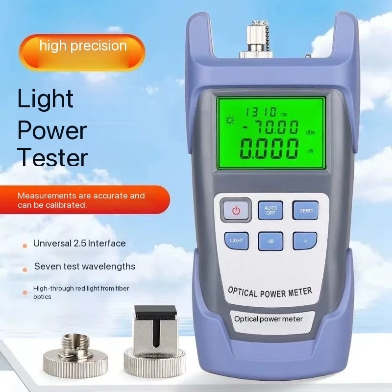 Kit Alat Penguji Kabel Serat Optik FTTH (Opsional) Pengukur Daya Optik (OPM -70 ~+ 10dBm) & Pencari Kesalahan Visual (30 /20mw VFL)