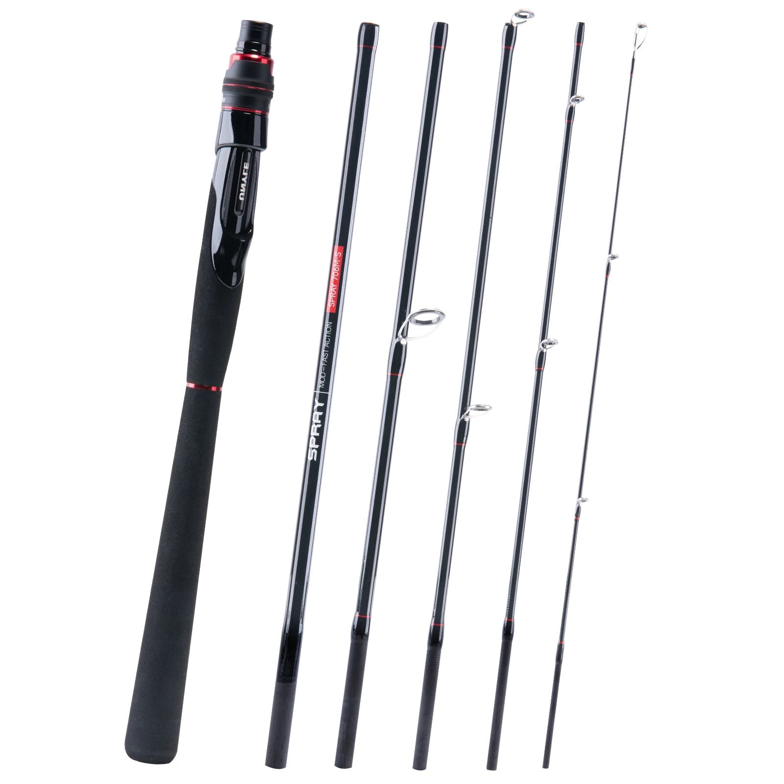 Goture Lure Fishing Rod 1.8m 2.1m 2.4m Spinning Bait Casting Rod Carbon Fiber EVA Handle Fishing Pole for Fishing Pesca