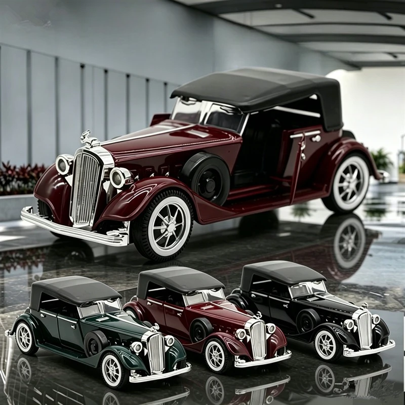 1:32 Classic, Classic Car Alloy Model Children's Toys Cross-border Hot Sale Alloy Diacast Cast Car Model Rebound Toy