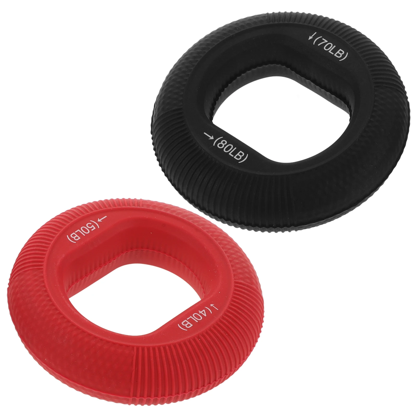 

2pcs Hand Exercisers Forearm Ring Grip Strengthener Silicone Adjustable Finger Trainer Fitness Tool Enhance Arm Wrist Strength