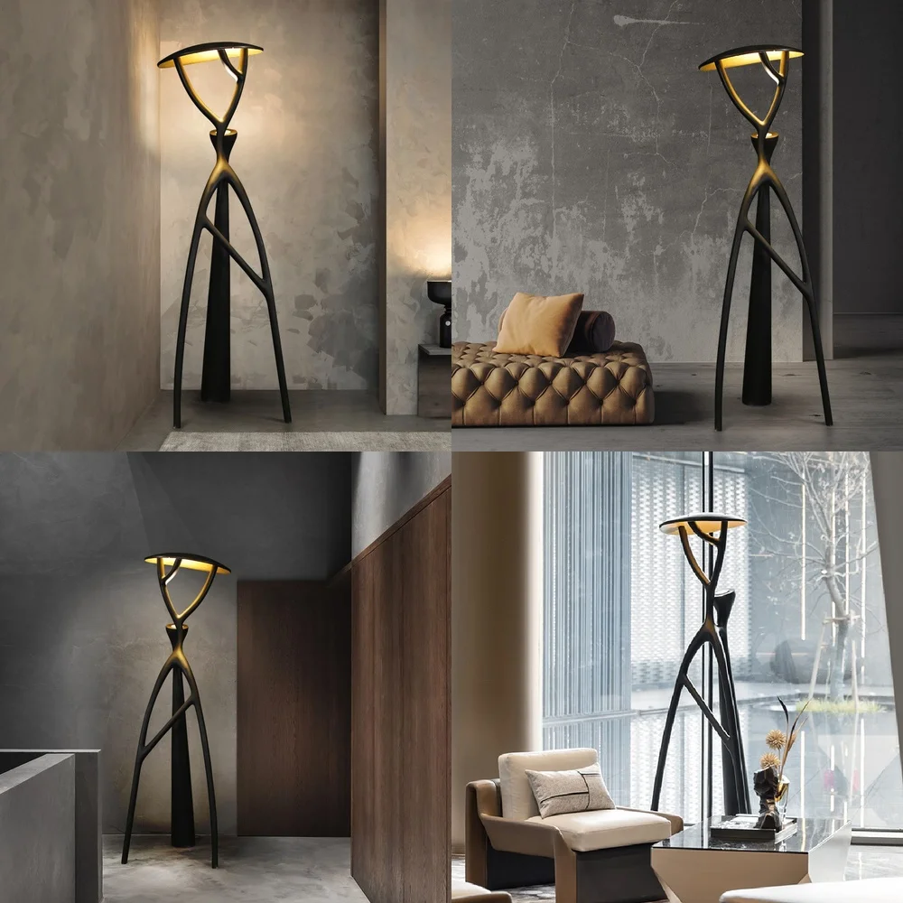 Floor Lamp for Living Room Resin Sculpture Light Luxury Exhibition Hall Nordic Decorative Lamp for Sales Department Ornament