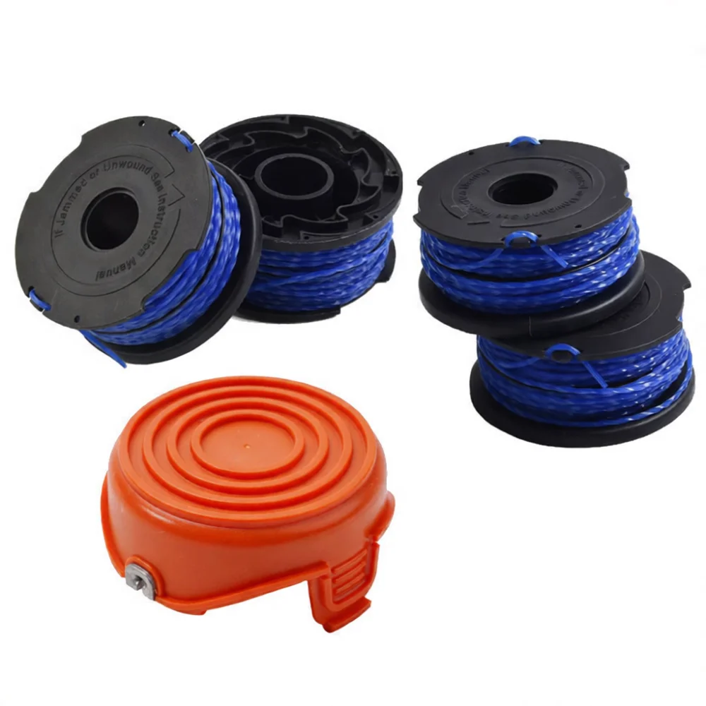 Grass Cutting Spool Line Plus Cap Cover For Black Decker A6441 1597862 00 Lawn Mower Replacement Garden Trimmer Parts