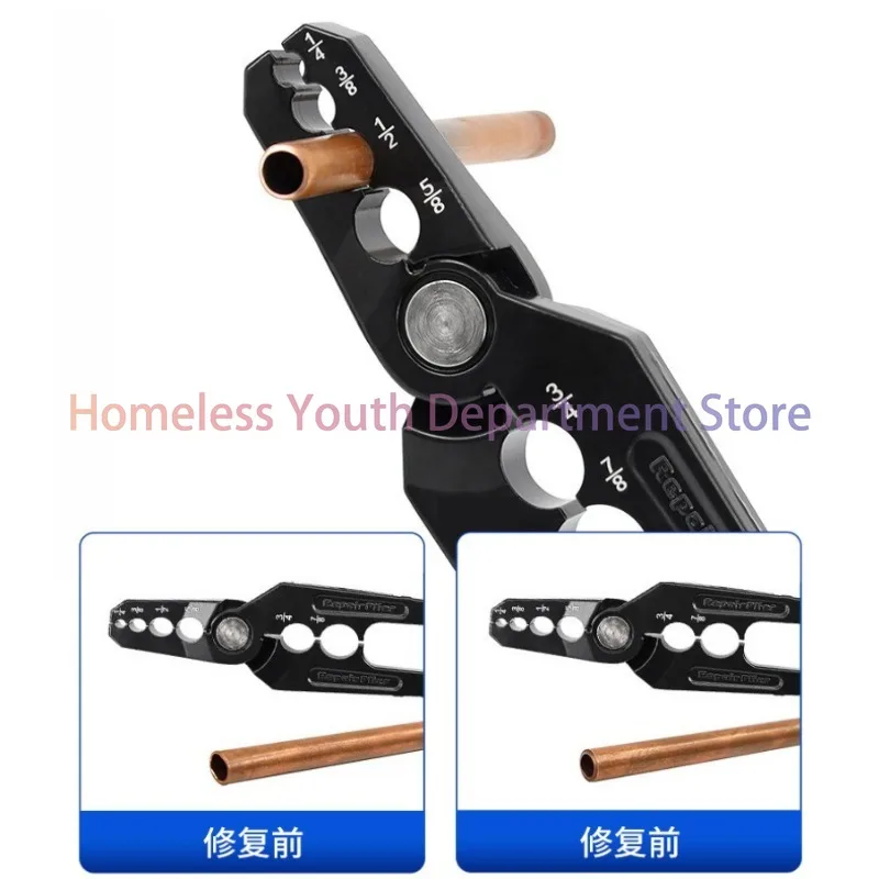 CT-301 Copper Tube Repair Pliers Compound Rounder and Flat Folded Tube Repairing Round Pliers Tool Versatile Repairing Plier