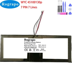 New 7.6V 5000mAh For Irbis WYC 45100130P Notebook Laptop Battery 7 PIN 7 Wire Plug Tools