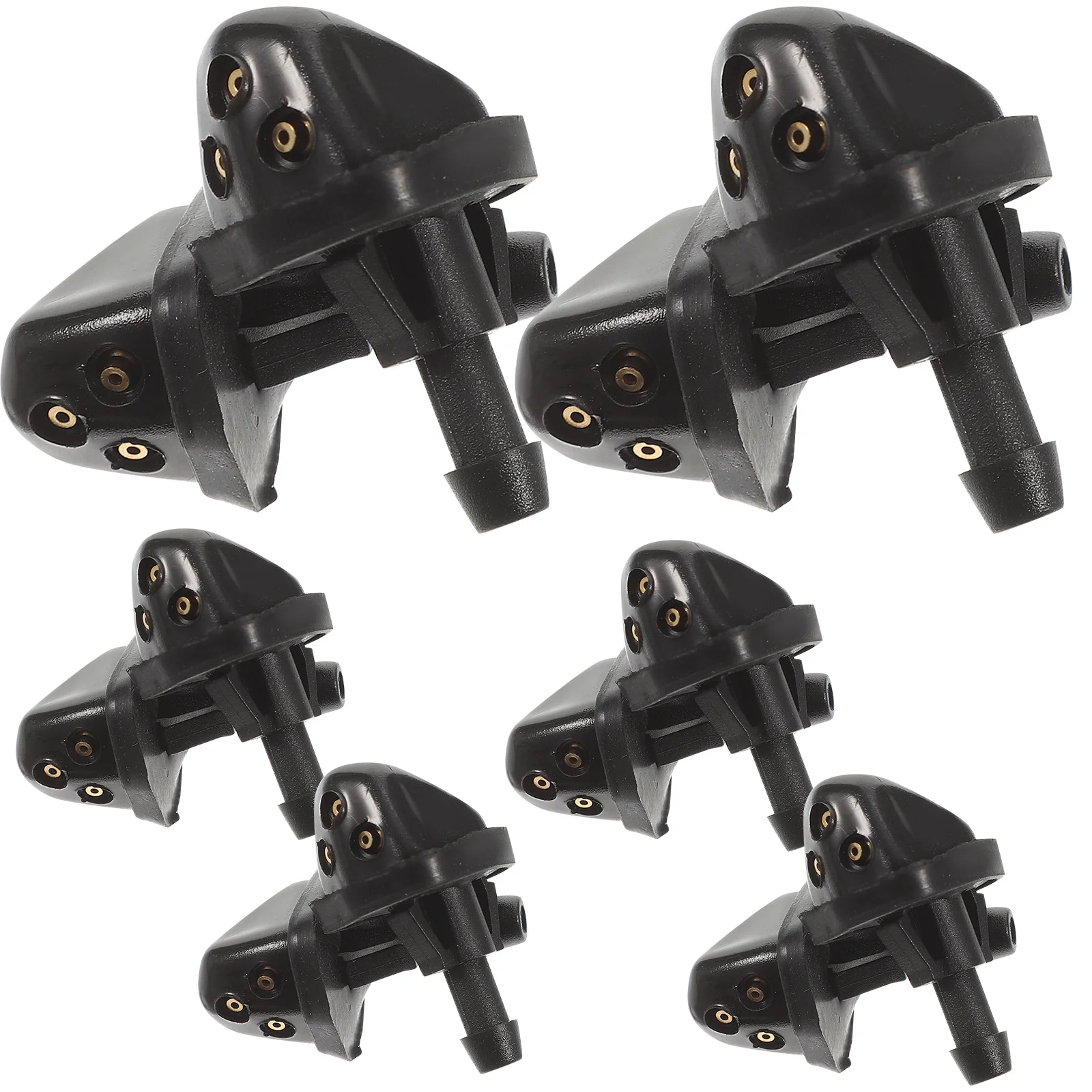 

10Pcs Front Windshield Washer Nozzles 3-Hole Auto Wiper Spray Jets Kit for Car Water Spray Nozzle Replacement Windscreen Washer
