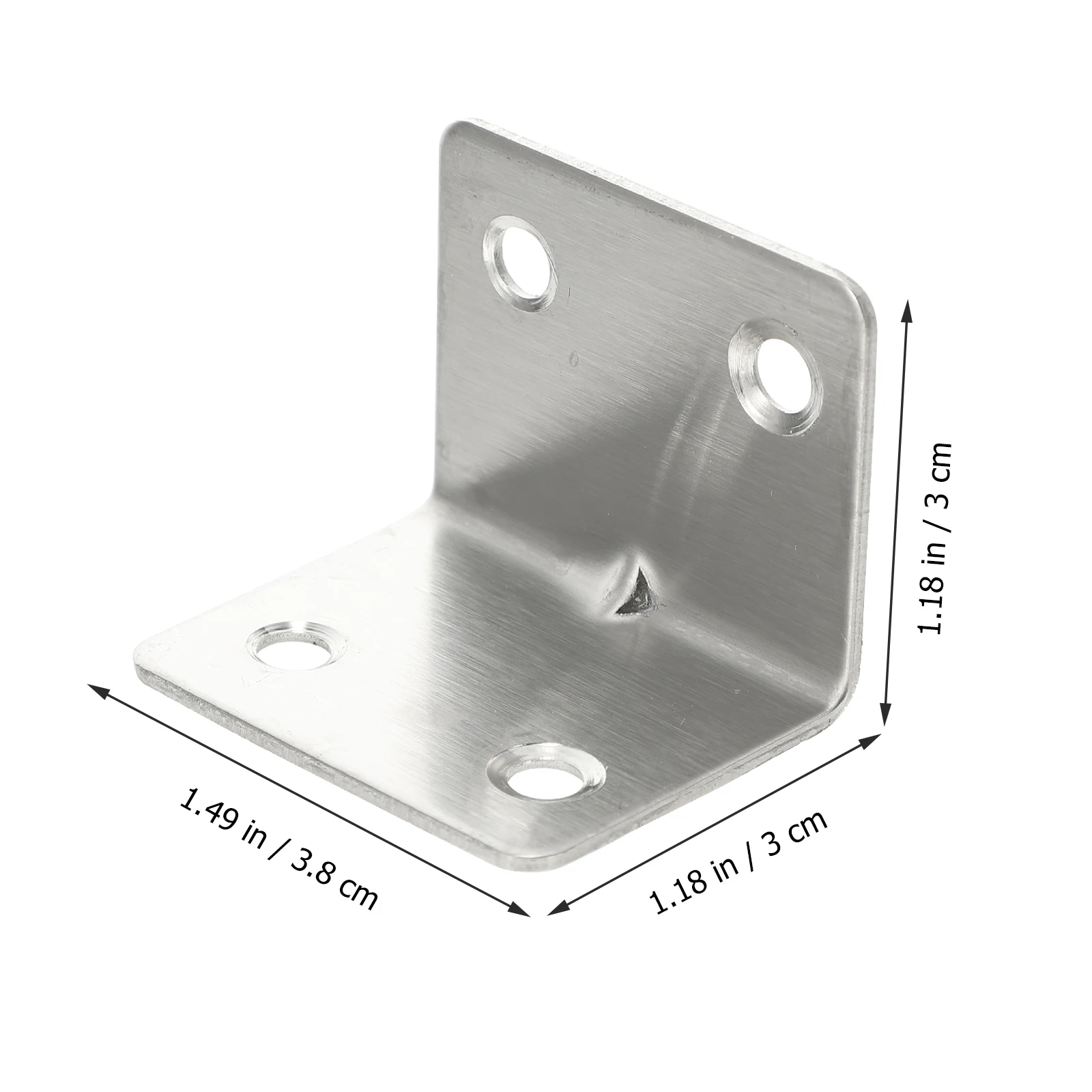 

20pcs Stainless Steel Corner Braces 90 Degree Right Angle Heavy Duty Joint Fasteners Table Top Shelf Connectors Hardware