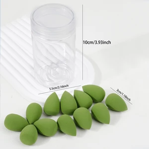 إسفنجة تجميل صغيرة مع صندوق تخزين ، قطرة ماء ، بيض مكياج صغير ، نفخة بودرة ، جافة ورطبة ، أدوات مستحضرات تجميل كومبو ، 12 قطعة أفضل 8 نفخة غرفة أطفال مبيعا - رقم 6