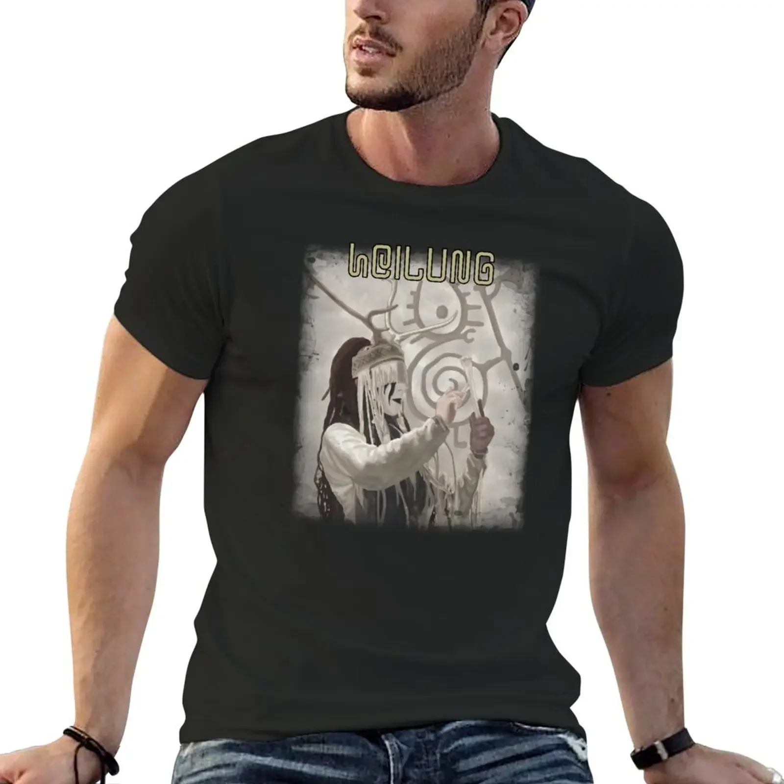 Heilung T-Shirt oversized t shirt Short sleeve tee anime tshirt mens clothes