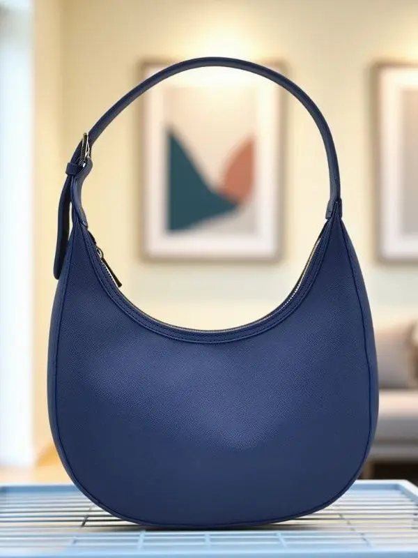 حقيبة مانجوسيكس بتصميم هلالي غير منتظم، حقيبة تحت الإبط بحزام واحد، تصميم فريد وعصري، حقيبة يد متوسطة الحجم من الجلد الصناعي #4