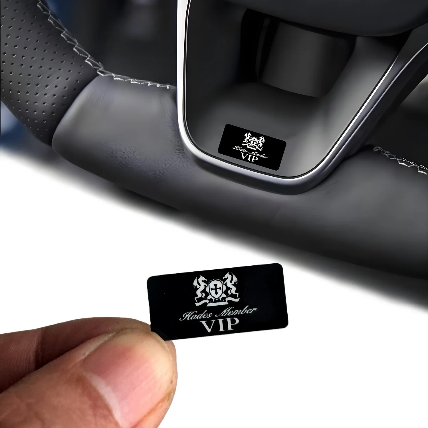 

5-Piece car sticker VIP style badge logo, suitable for car decoration decal accessories of various models