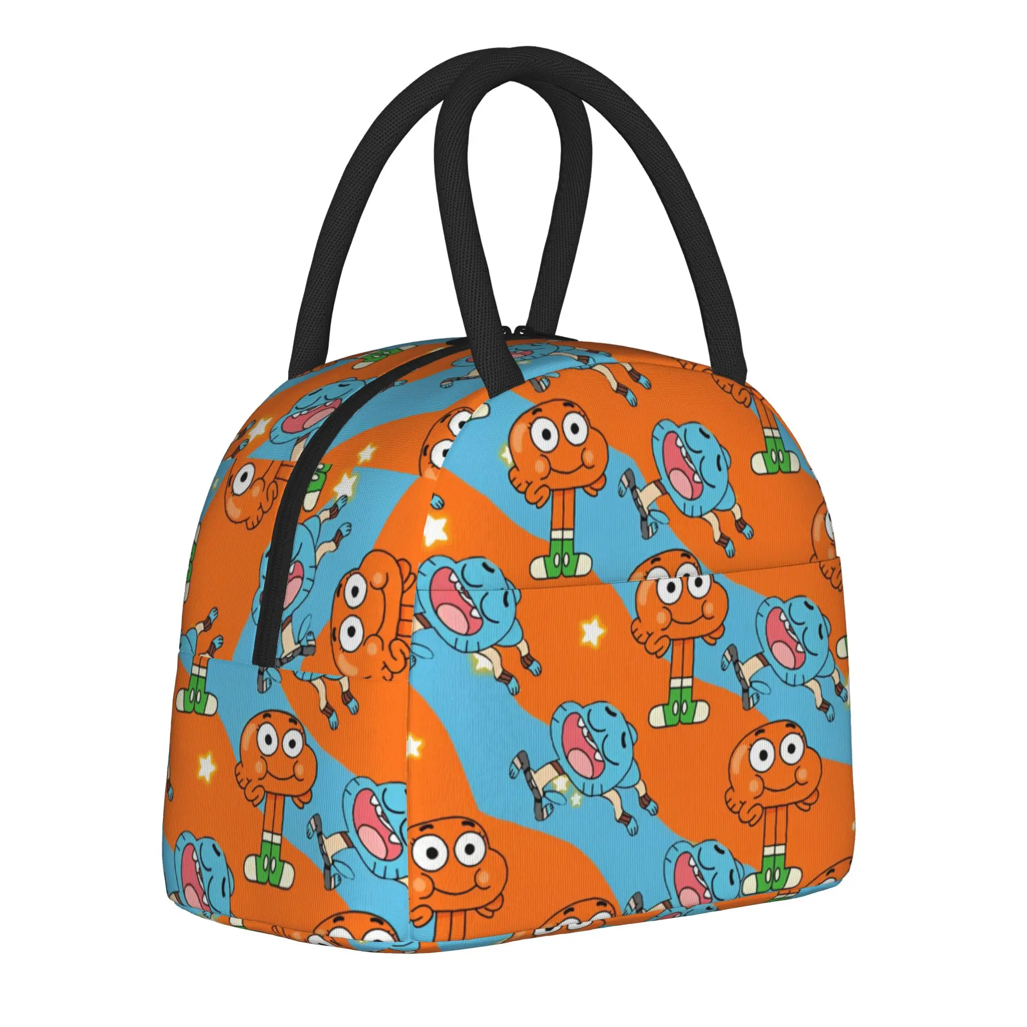 The Amazing World of Gumballs Thermal Insulated Lunch Bag for Picnic  Portable Food Bag Men Women Cooler Thermal Lunch Boxes